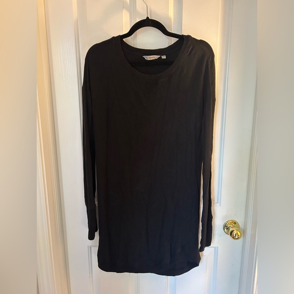 Athleta Black Recharge Sweatshirt Dress Size Small - Picture 2 of 8